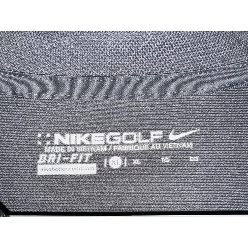 NIKE Golf Dri Fit Solid Gray Polo Size XL Short Sleeve Parish Brewing Co Women